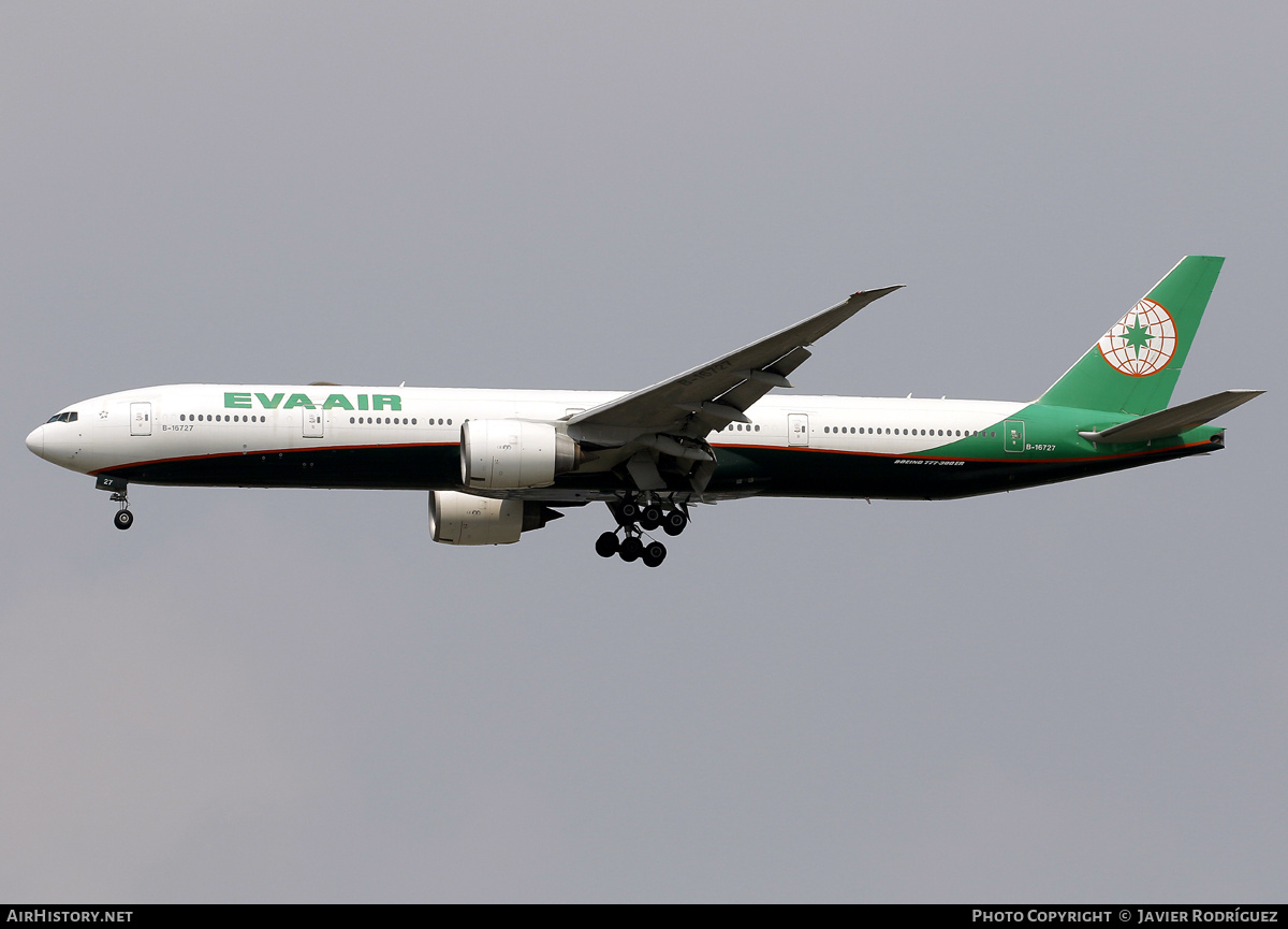 Aircraft Photo of B-16727 | Boeing 777-35E/ER | EVA Air | AirHistory.net #801803