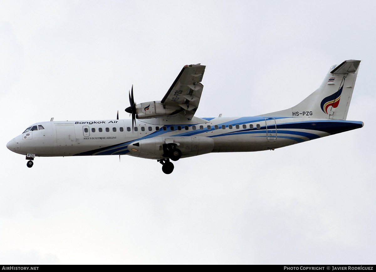 Aircraft Photo of HS-PZG | ATR ATR-72-600 (ATR-72-212A) | Bangkok Airways | AirHistory.net #801812