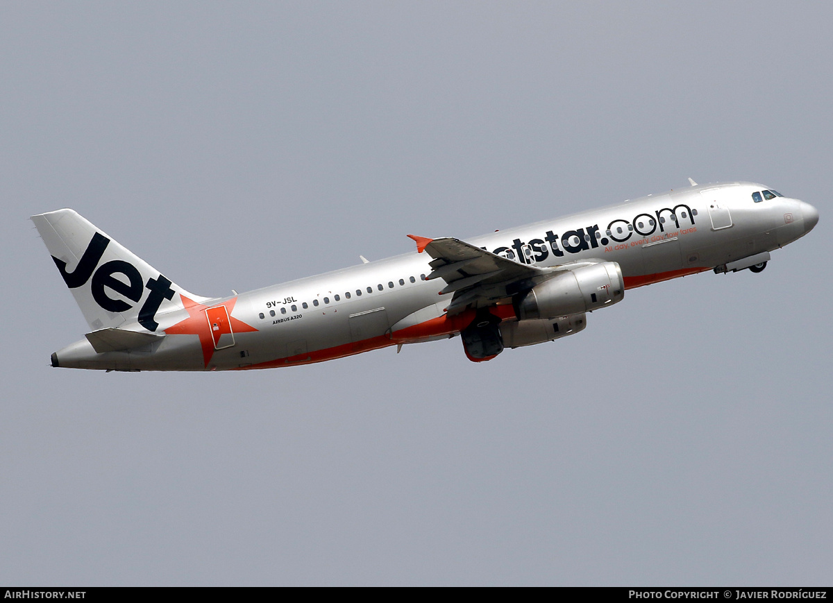 Aircraft Photo of 9V-JSL | Airbus A320-232 | Jetstar Airways | AirHistory.net #801986