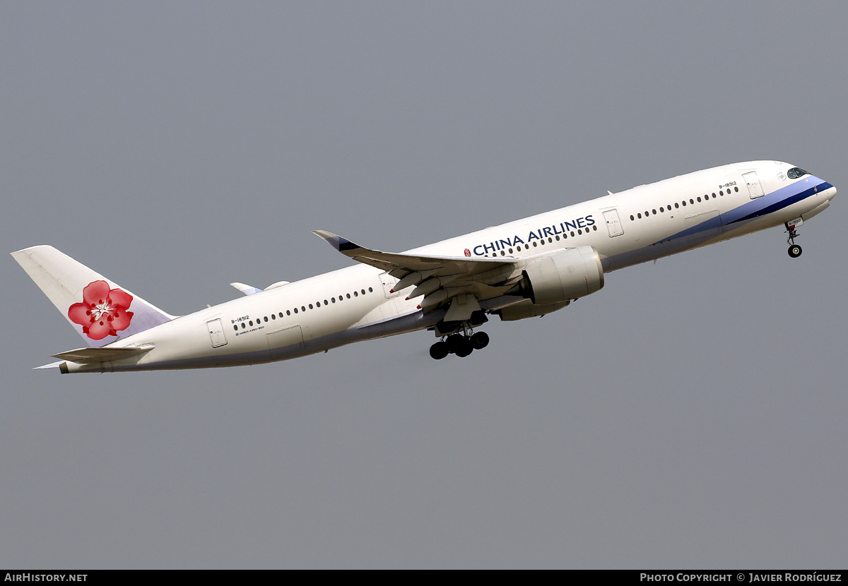 Aircraft Photo of B-18912 | Airbus A350-941 | China Airlines | AirHistory.net #801992