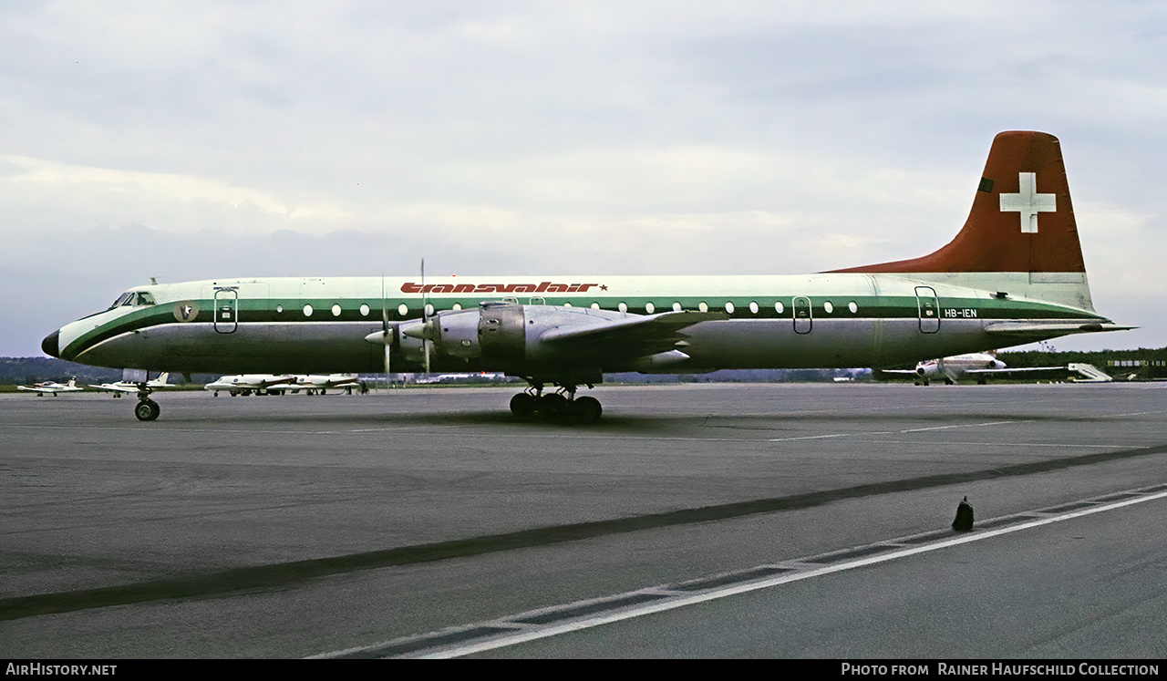 Aircraft Photo of HB-IEN | Canadair CL-44D4-2 | Transvalair | AirHistory.net #802005