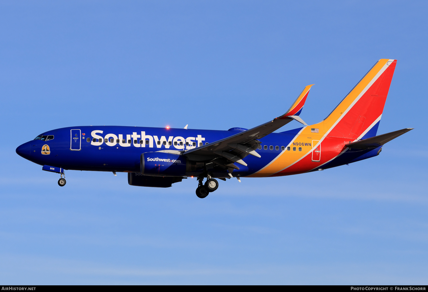 Aircraft Photo of N906WN | Boeing 737-7H4 | Southwest Airlines | AirHistory.net #802011