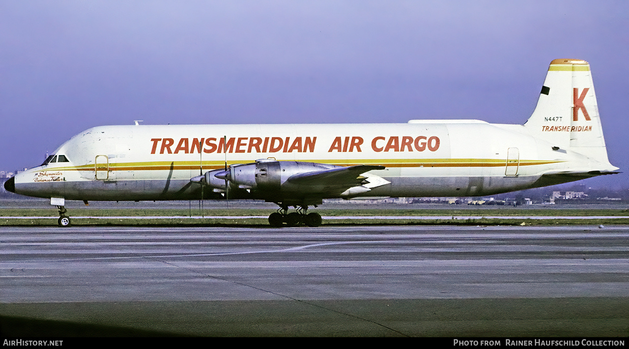 Aircraft Photo of N447T | Conroy CL-44-O Guppy | Transmeridian Air Cargo | AirHistory.net #802067