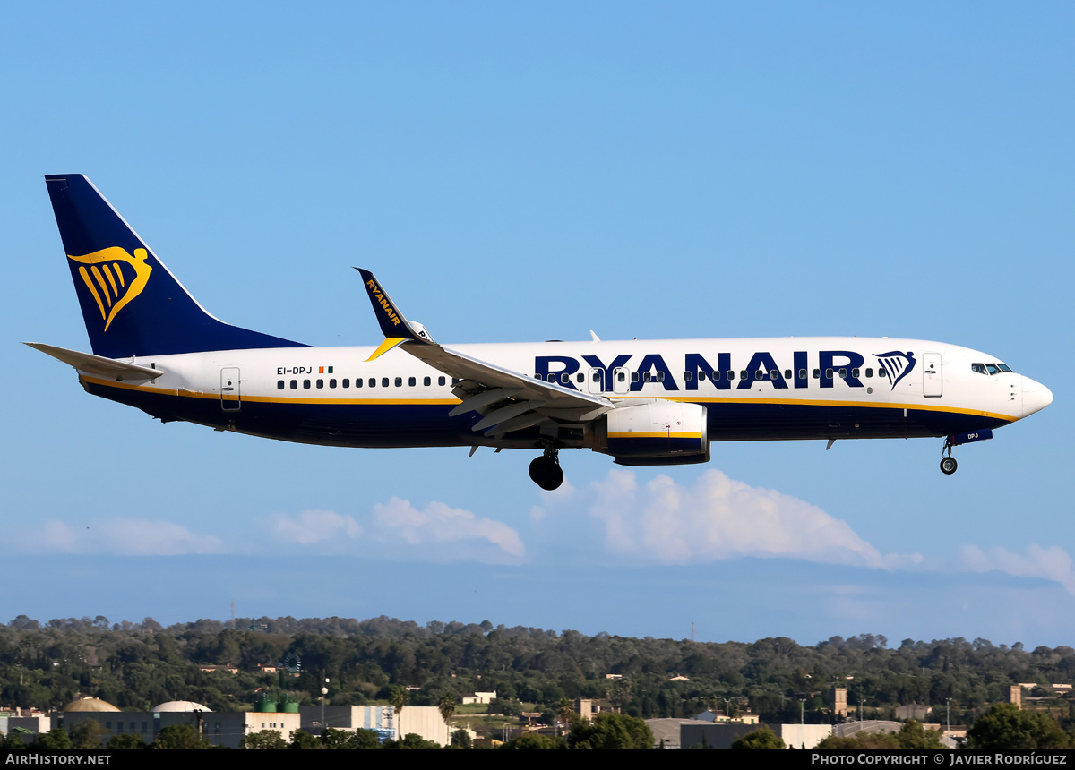 Aircraft Photo of EI-DPJ | Boeing 737-8AS | Ryanair | AirHistory.net #802077