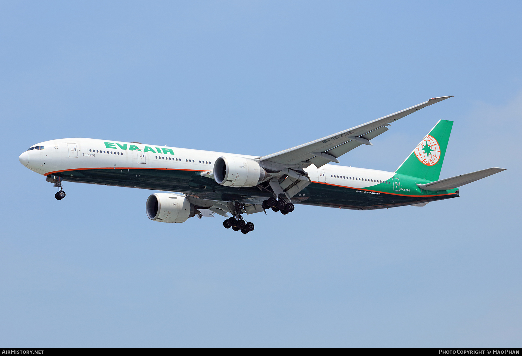 Aircraft Photo of B-16726 | Boeing 777-35E/ER | EVA Air | AirHistory.net #802115