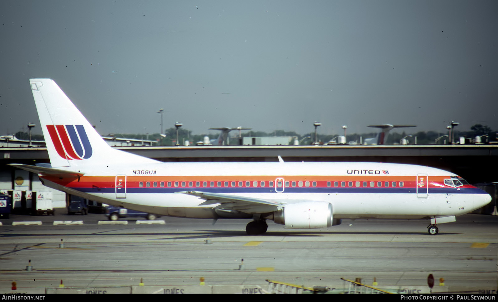 Aircraft Photo of N308UA | Boeing 737-322 | United Airlines | AirHistory.net #802121