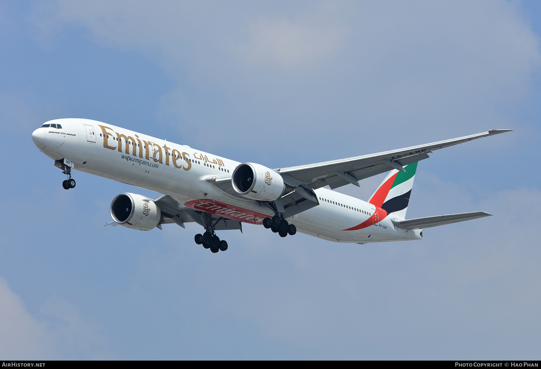 Aircraft Photo of A6-ENP | Boeing 777-31H/ER | Emirates | AirHistory.net #802140