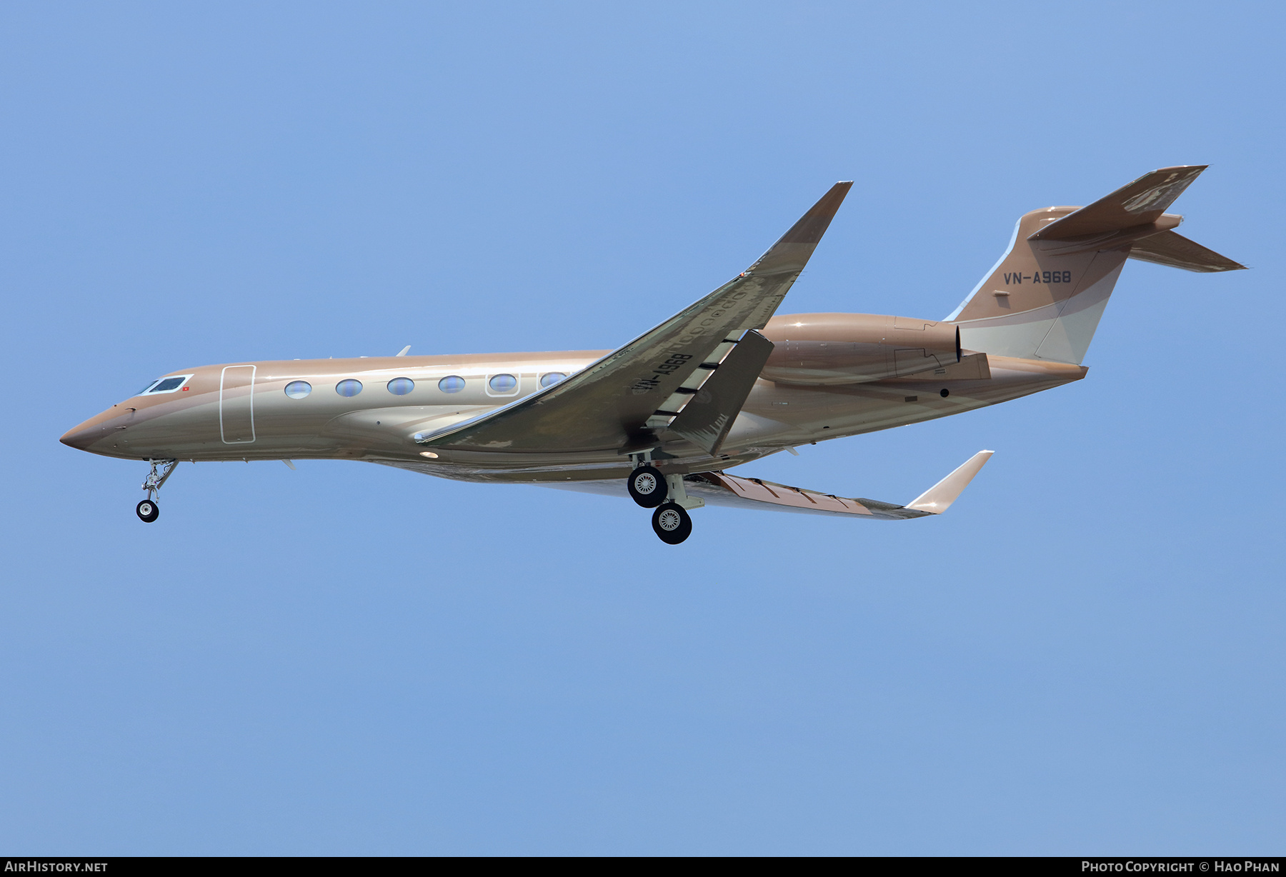 Aircraft Photo of VN-A968 | Gulfstream Aerospace G650ER (G-VI) | Blue Sky | AirHistory.net #802146