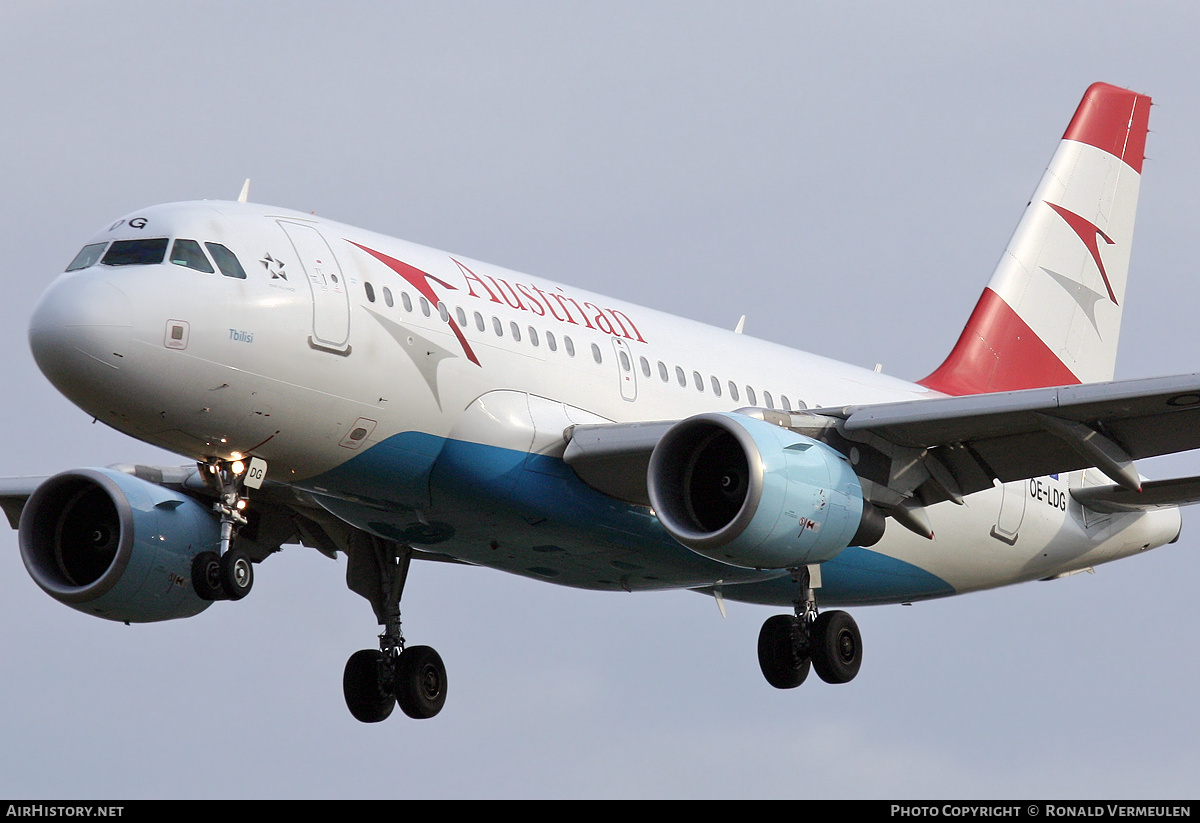 Aircraft Photo of OE-LDG | Airbus A319-112 | Austrian Airlines | AirHistory.net #802185