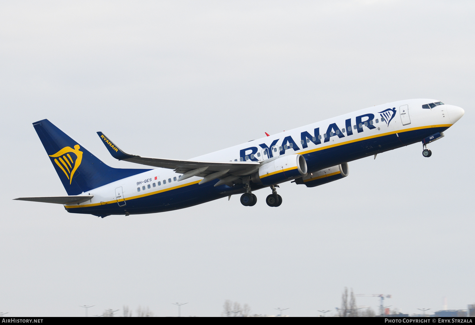 Aircraft Photo of 9H-QES | Boeing 737-8AS | Ryanair | AirHistory.net #802228