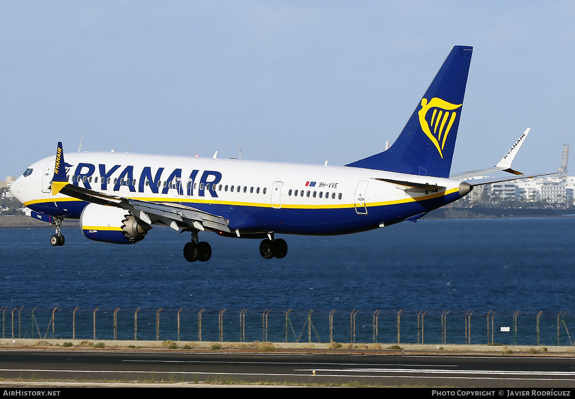 Aircraft Photo of 9H-VVE | Boeing 737-8200 Max 200 | Ryanair | AirHistory.net #802368