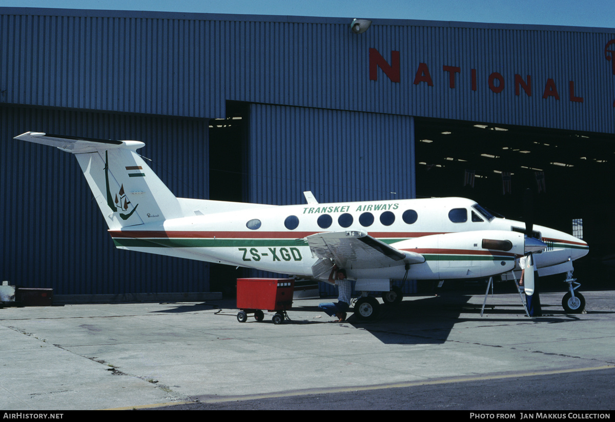 Aircraft Photo of ZS-XGD | Beech 200 Super King Air | Transkei Airways | AirHistory.net #802379