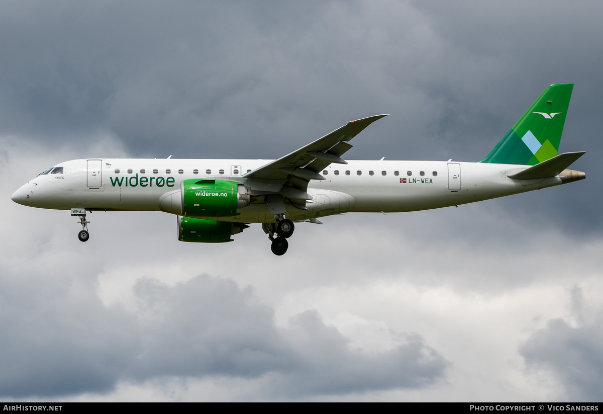 Aircraft Photo of LN-WEA | Embraer 190-E2 (ERJ-190-300) | Widerøe | AirHistory.net #802466