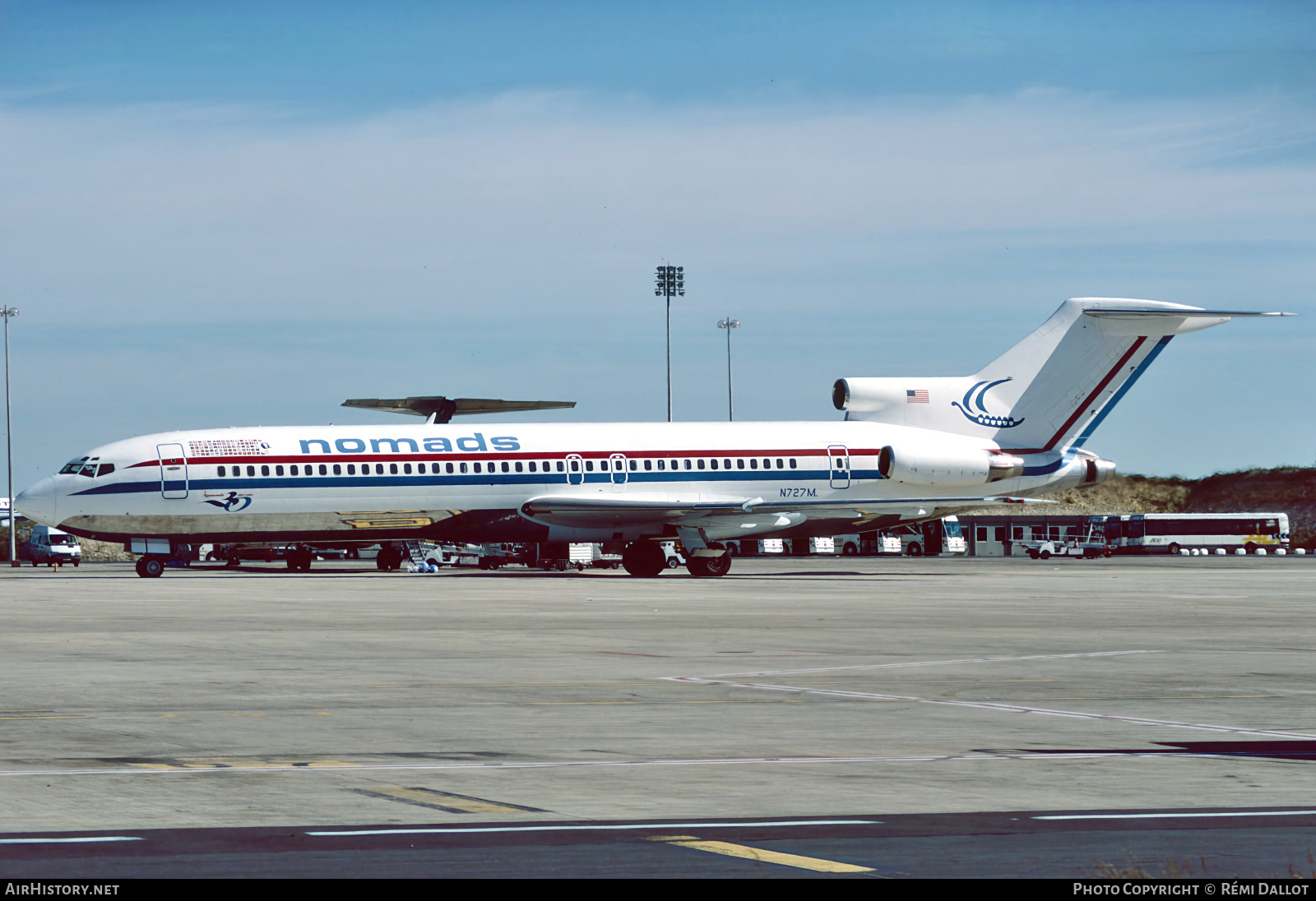 Aircraft Photo of N727M | Boeing 727-221/Adv(RE) Super 27 | Nomads Travel Club | AirHistory.net #802551