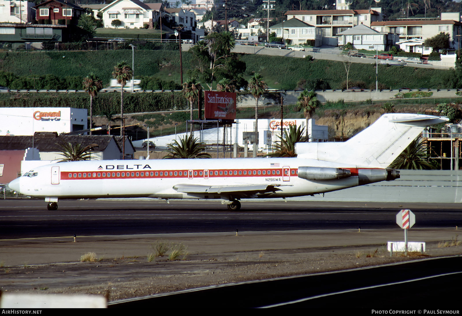 Aircraft Photo of N296WA | Boeing 727-247/Adv | Delta Air Lines | AirHistory.net #802554
