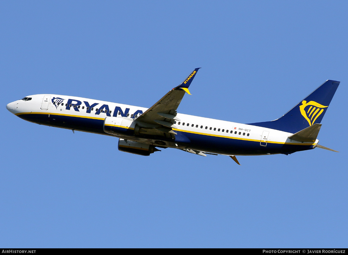 Aircraft Photo of 9H-QCT | Boeing 737-8AS | Ryanair | AirHistory.net #802575