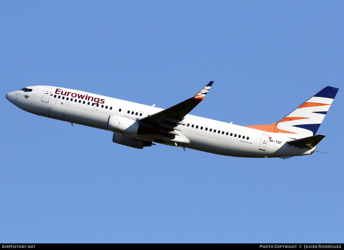 Aircraft Photo of OK-TSF | Boeing 737-8GJ | Eurowings | AirHistory.net #802612