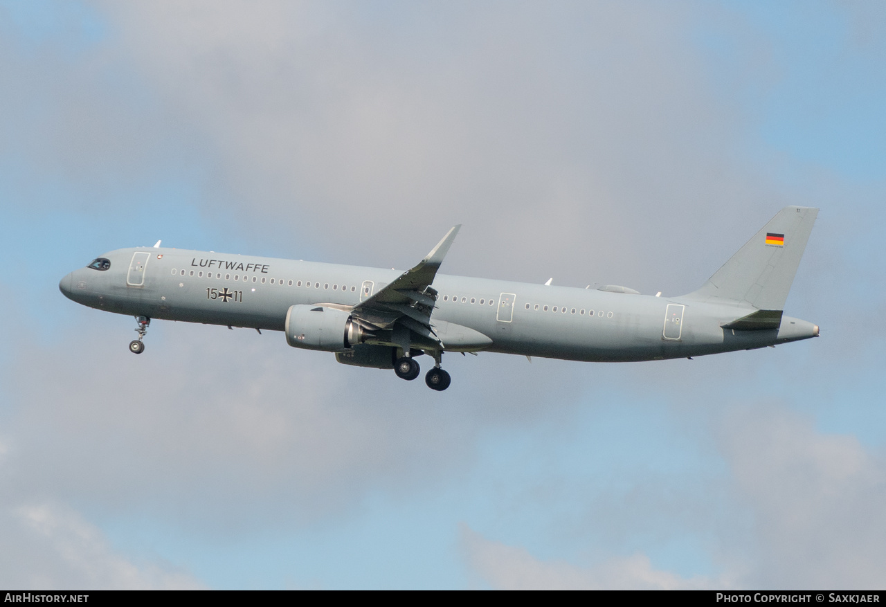 Aircraft Photo of 1511 | Airbus A321-251NX | Germany - Air Force | AirHistory.net #802664