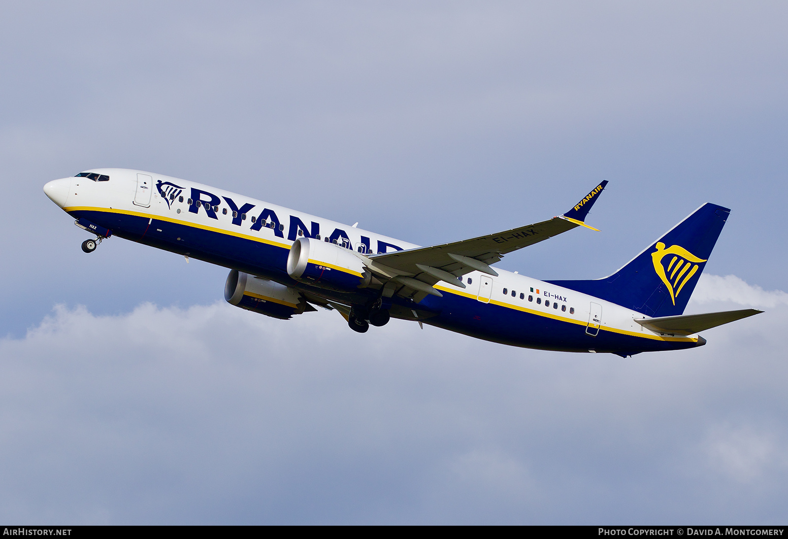 Aircraft Photo of EI-HAX | Boeing 737-8200 Max 200 | Ryanair | AirHistory.net #802797