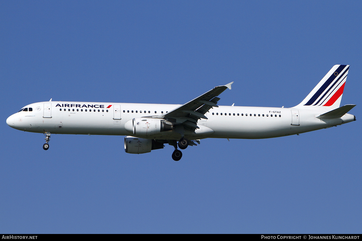 Aircraft Photo of F-GTAZ | Airbus A321-212 | Air France | AirHistory.net #802877