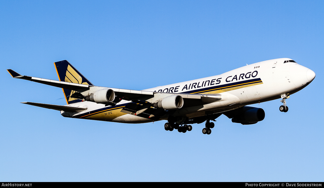 Aircraft Photo of 9V-SFG | Boeing 747-412F/SCD | Singapore Airlines Cargo | AirHistory.net #802885