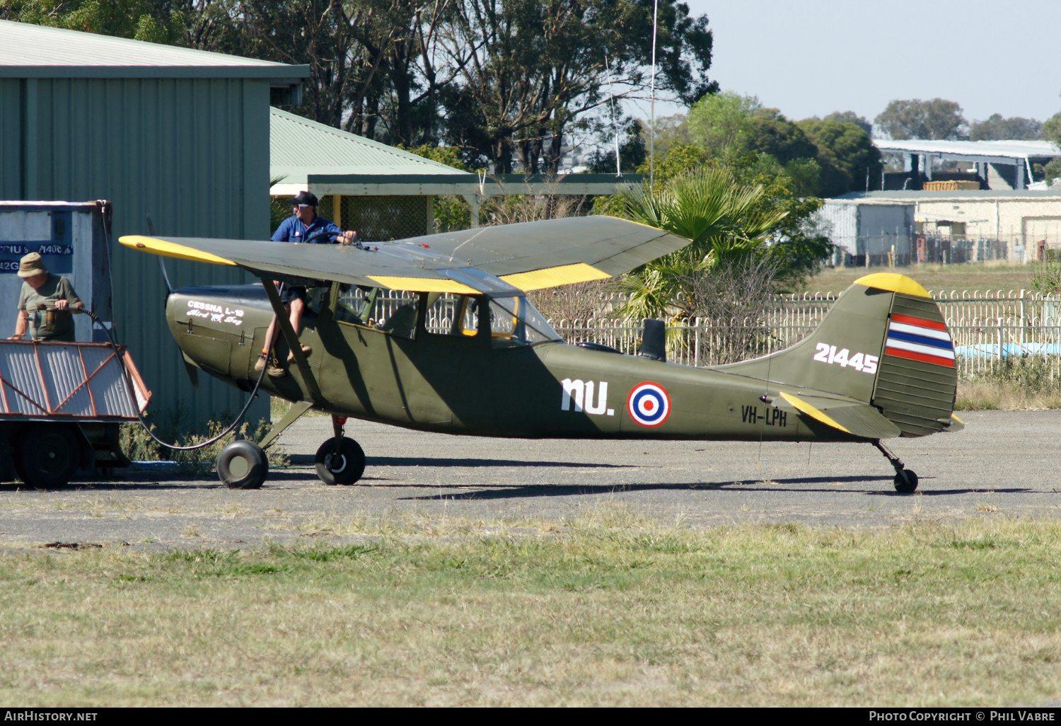 Aircraft Photo of VH-LPH / 21445 | Cessna O-1A Bird Dog | Thailand - Air Force | AirHistory.net #802888