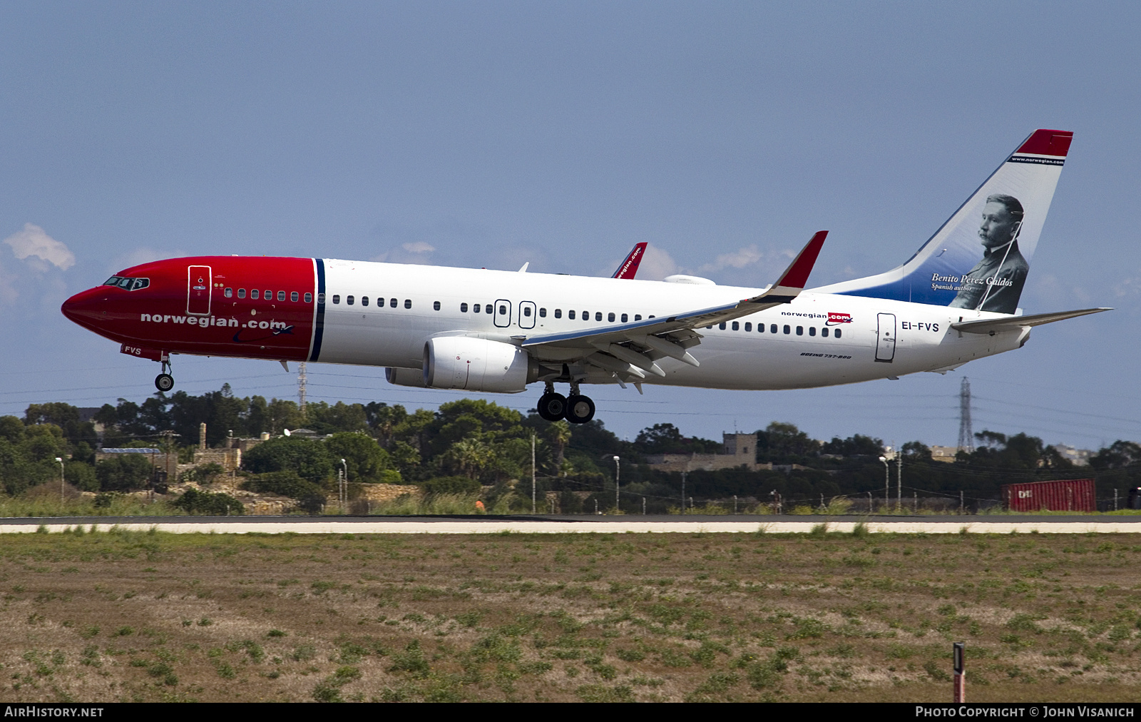 Aircraft Photo of EI-FVS | Boeing 737-800 | Norwegian | AirHistory.net #802890