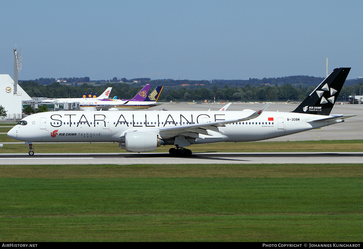 Aircraft Photo of B-308M | Airbus A350-941 | Air China | AirHistory.net #802896