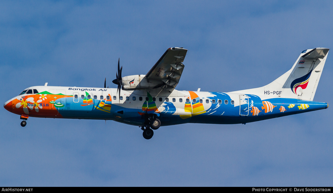 Aircraft Photo of HS-PGF | ATR ATR-72-500 (ATR-72-212A) | Bangkok Airways | AirHistory.net #802898