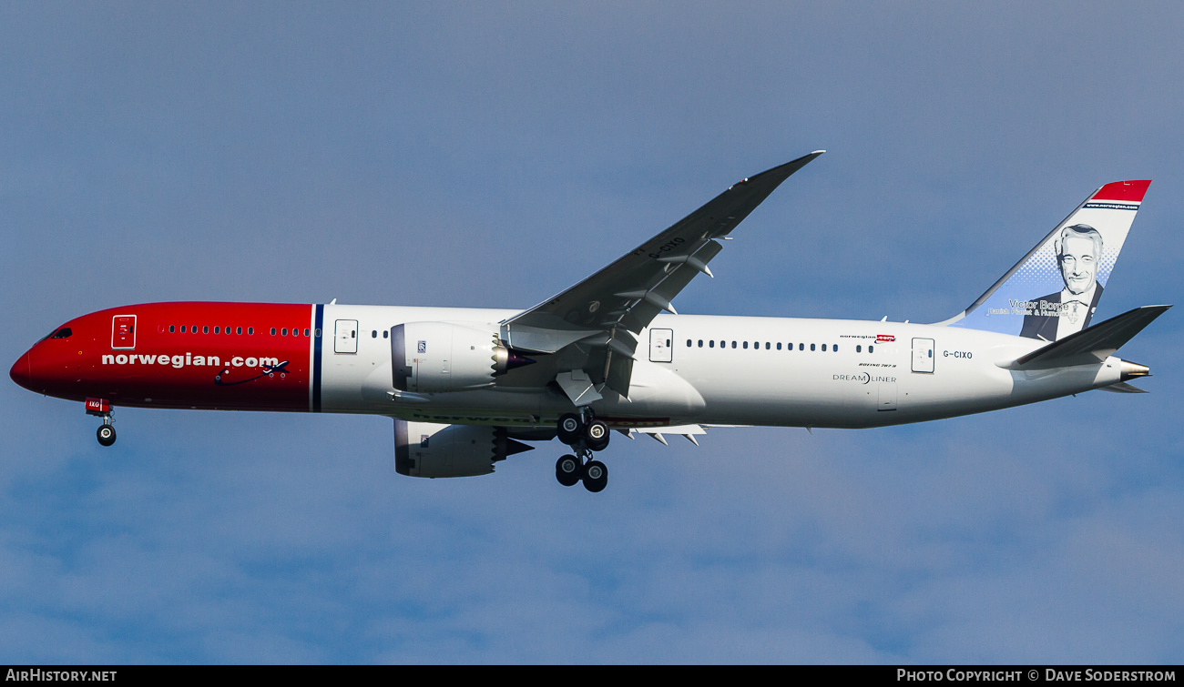 Aircraft Photo of G-CIXO | Boeing 787-9 Dreamliner | Norwegian | AirHistory.net #802899