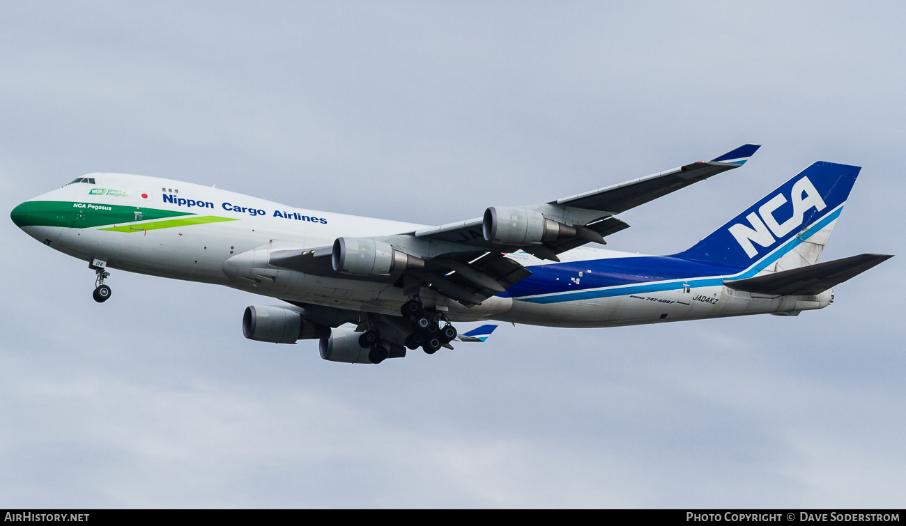 Aircraft Photo of JA04KZ | Boeing 747-4KZF/SCD | Nippon Cargo Airlines - NCA | AirHistory.net #802901