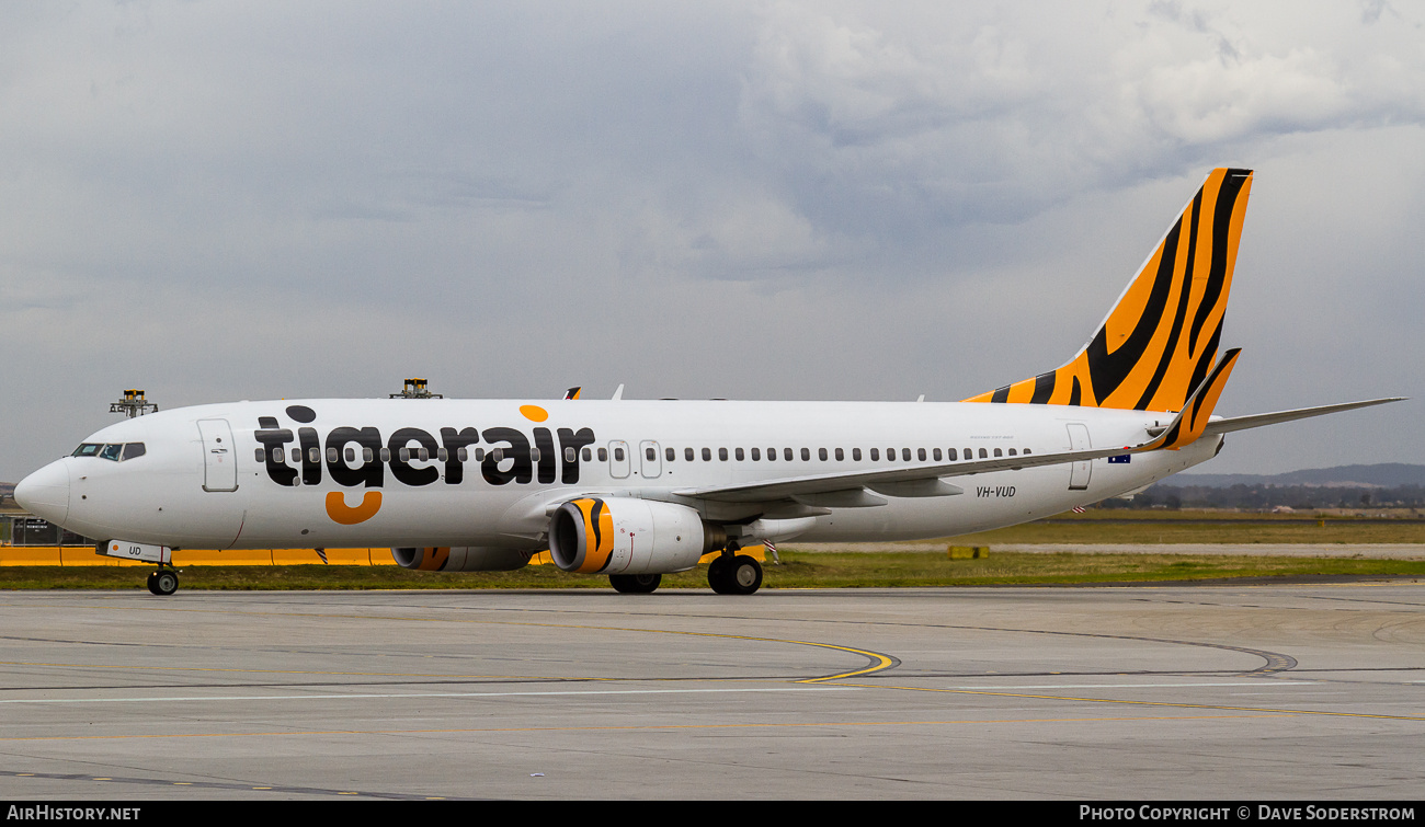 Aircraft Photo of VH-VUD | Boeing 737-8FE | Tigerair | AirHistory.net #802908