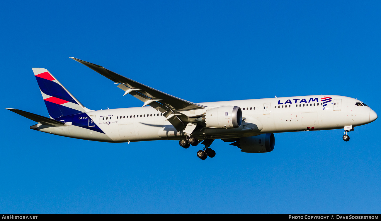 Aircraft Photo of CC-BGC | Boeing 787-9 Dreamliner | LATAM Airlines | AirHistory.net #802922
