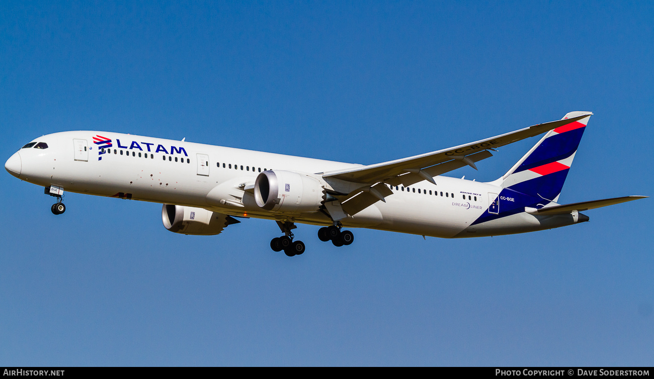 Aircraft Photo of CC-BGE | Boeing 787-9 Dreamliner | LATAM Airlines | AirHistory.net #802984