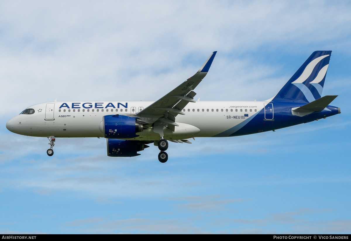 Aircraft Photo of SX-NEU | Airbus A320-271N | Aegean Airlines | AirHistory.net #802996