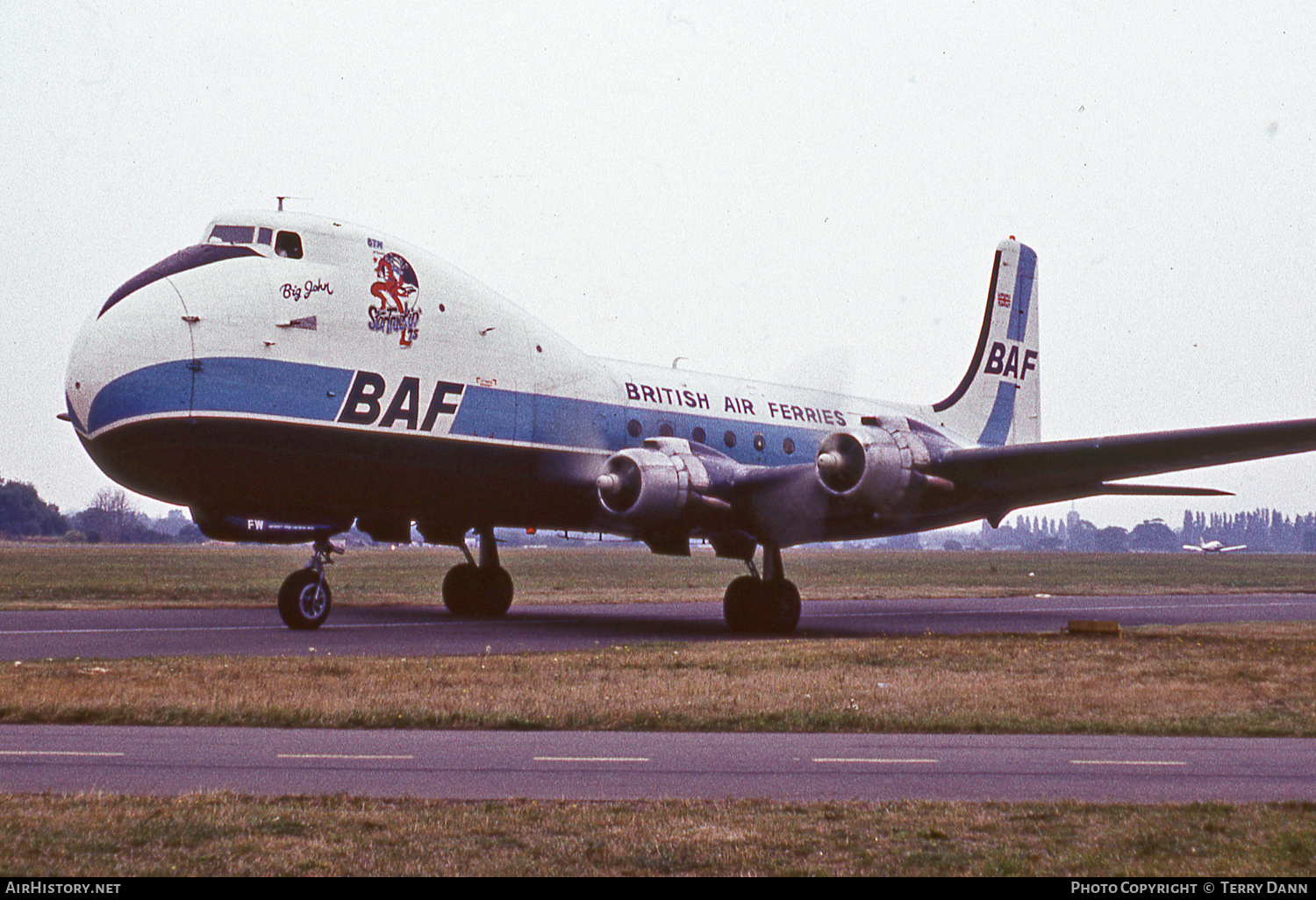 Aircraft Photo of G-AOFW | Aviation Traders ATL-98 Carvair | British Air Ferries - BAF | AirHistory.net #803042
