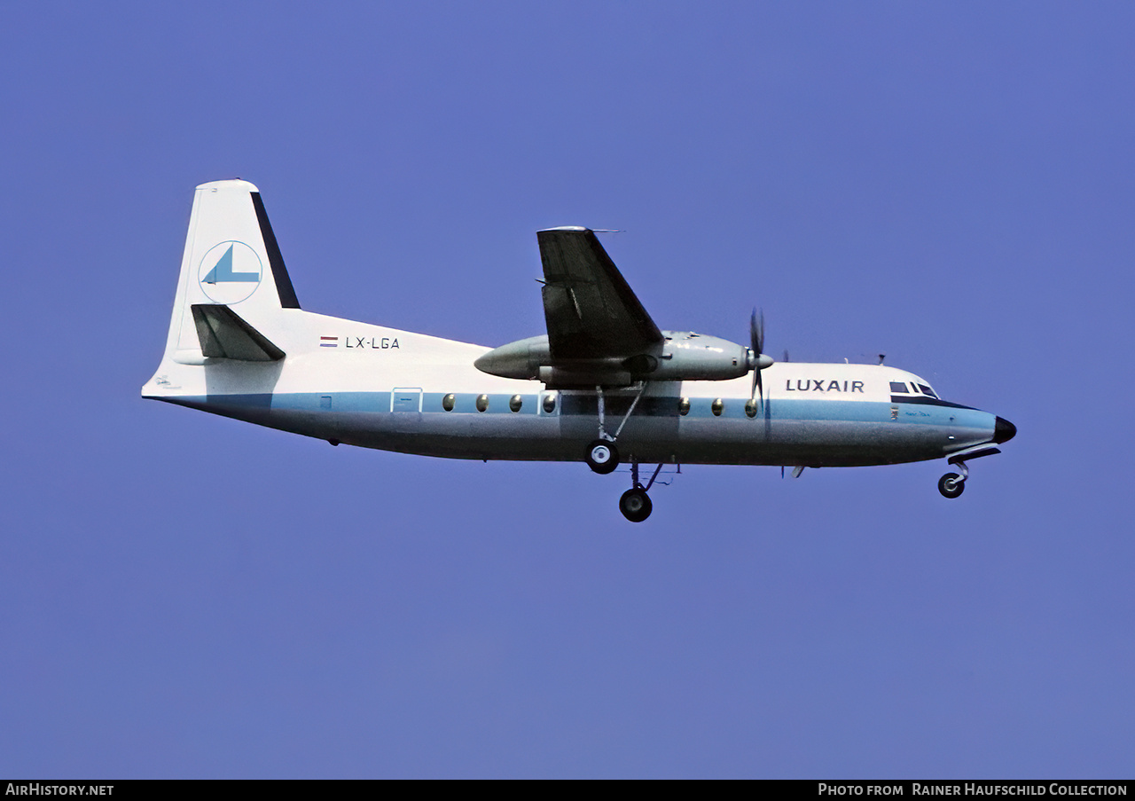 Aircraft Photo of LX-LGA | Fokker F27-100 Friendship | Luxair | AirHistory.net #803065