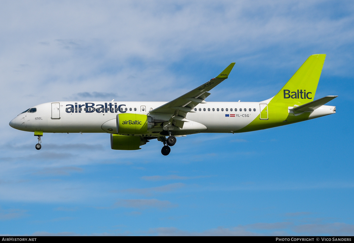 Aircraft Photo of YL-CSG | Bombardier CSeries CS300 (BD-500-1A11) | AirBaltic | AirHistory.net #803082