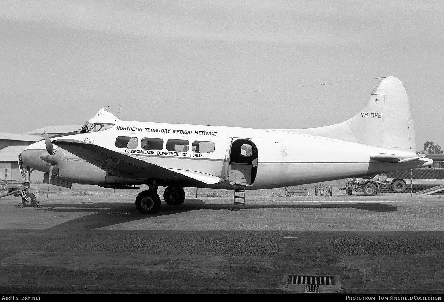 Aircraft Photo of VH-DHE | De Havilland D.H. 104 Dove 6 | Northern Territory Medical Service | AirHistory.net #803114