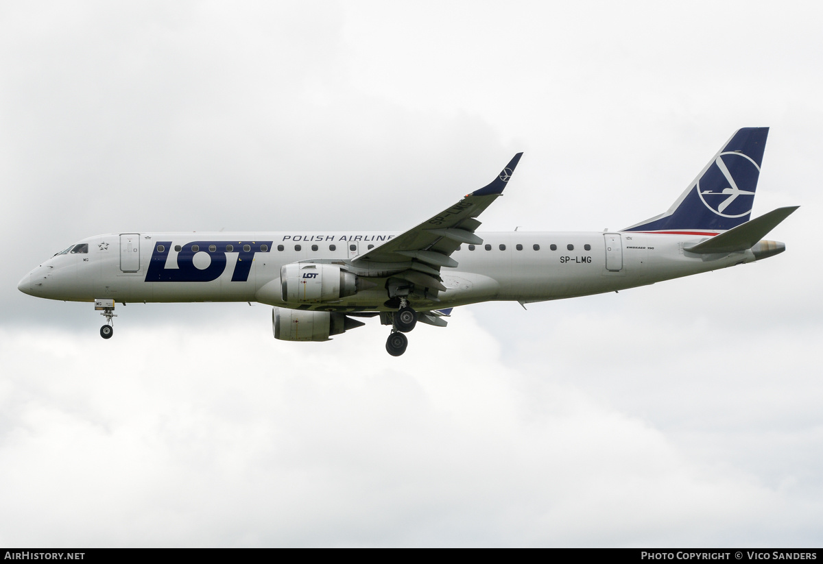 Aircraft Photo of SP-LMG | Embraer 190LR (ERJ-190-100LR) | LOT Polish Airlines - Polskie Linie Lotnicze | AirHistory.net #803125