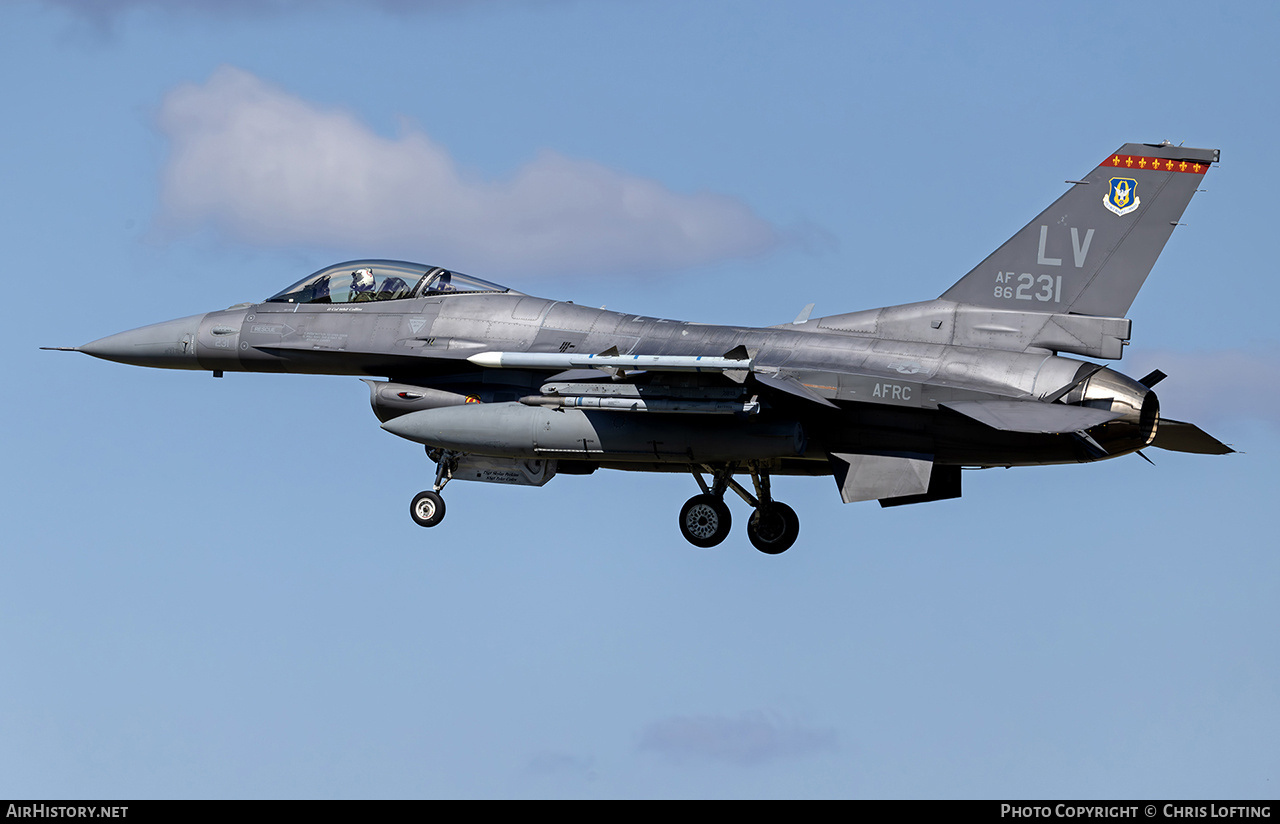 Aircraft Photo of 86-0231 / AF86-231 | General Dynamics F-16C Fighting Falcon | USA - Air Force | AirHistory.net #803152