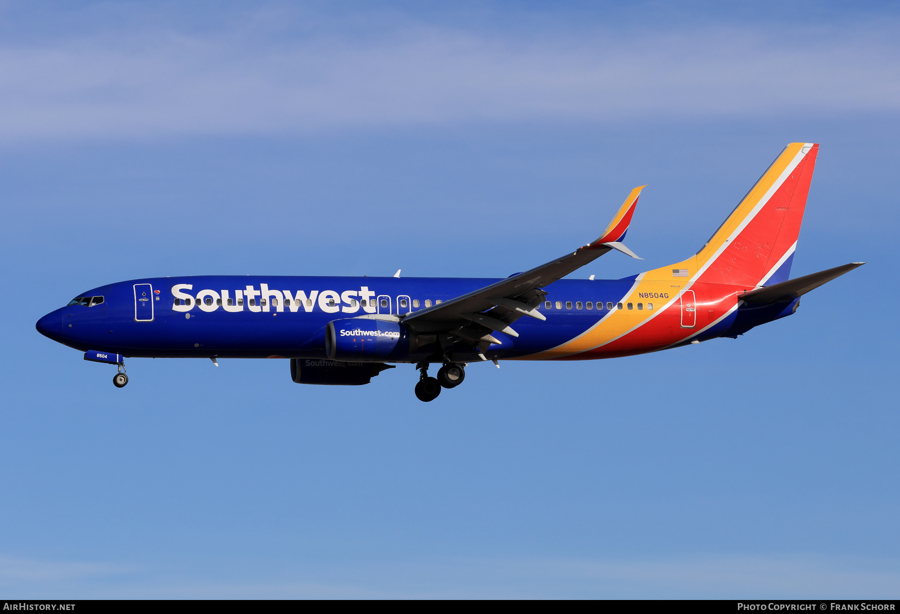 Aircraft Photo of N8504G | Boeing 737-8H4 | Southwest Airlines | AirHistory.net #803204