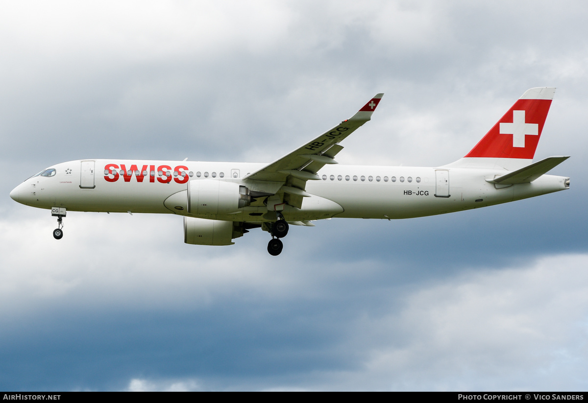 Aircraft Photo of HB-JCG | Bombardier CSeries CS300 (BD-500-1A11) | Swiss International Air Lines | AirHistory.net #803253