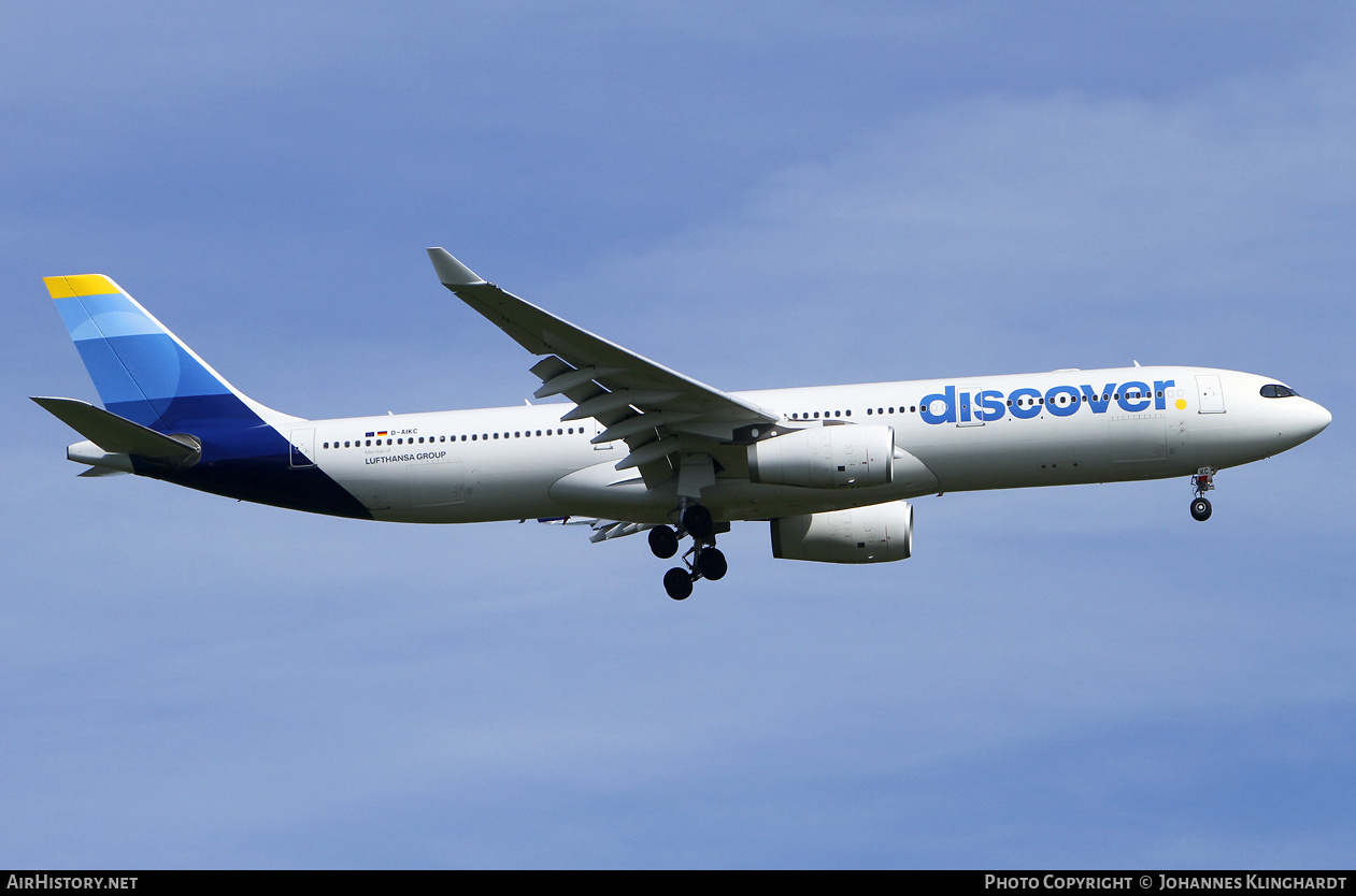 Aircraft Photo of D-AIKC | Airbus A330-343 | Discover Airlines | AirHistory.net #803288