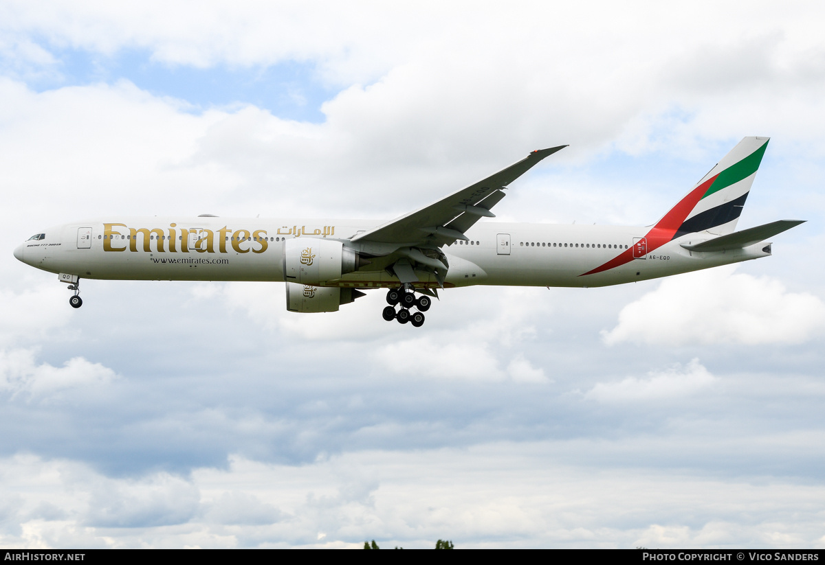 Aircraft Photo of A6-EQO | Boeing 777-300/ER | Emirates | AirHistory.net #803318