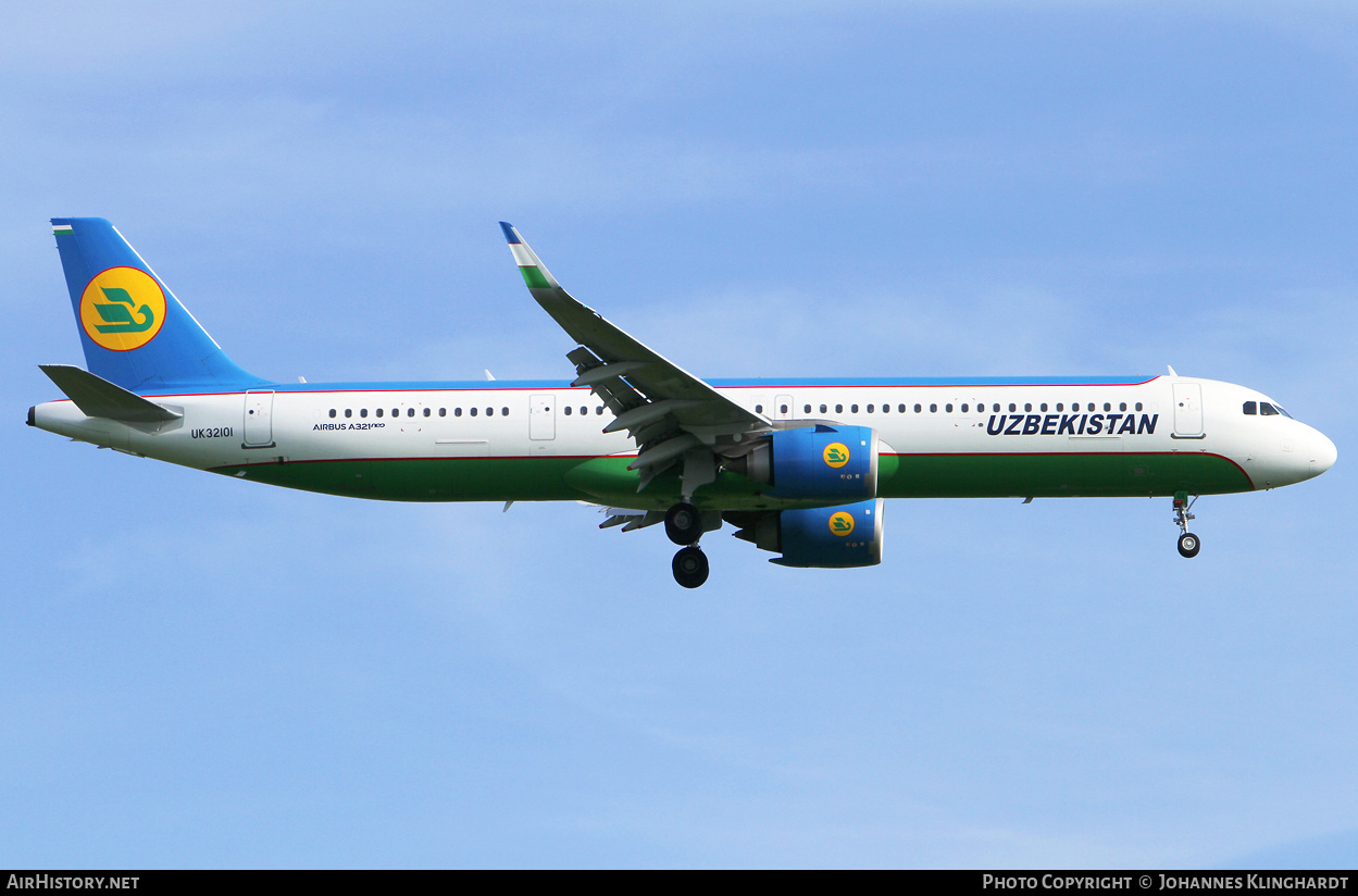 Aircraft Photo of UK32101 | Airbus A321-253NX | Uzbekistan Airways | AirHistory.net #803355