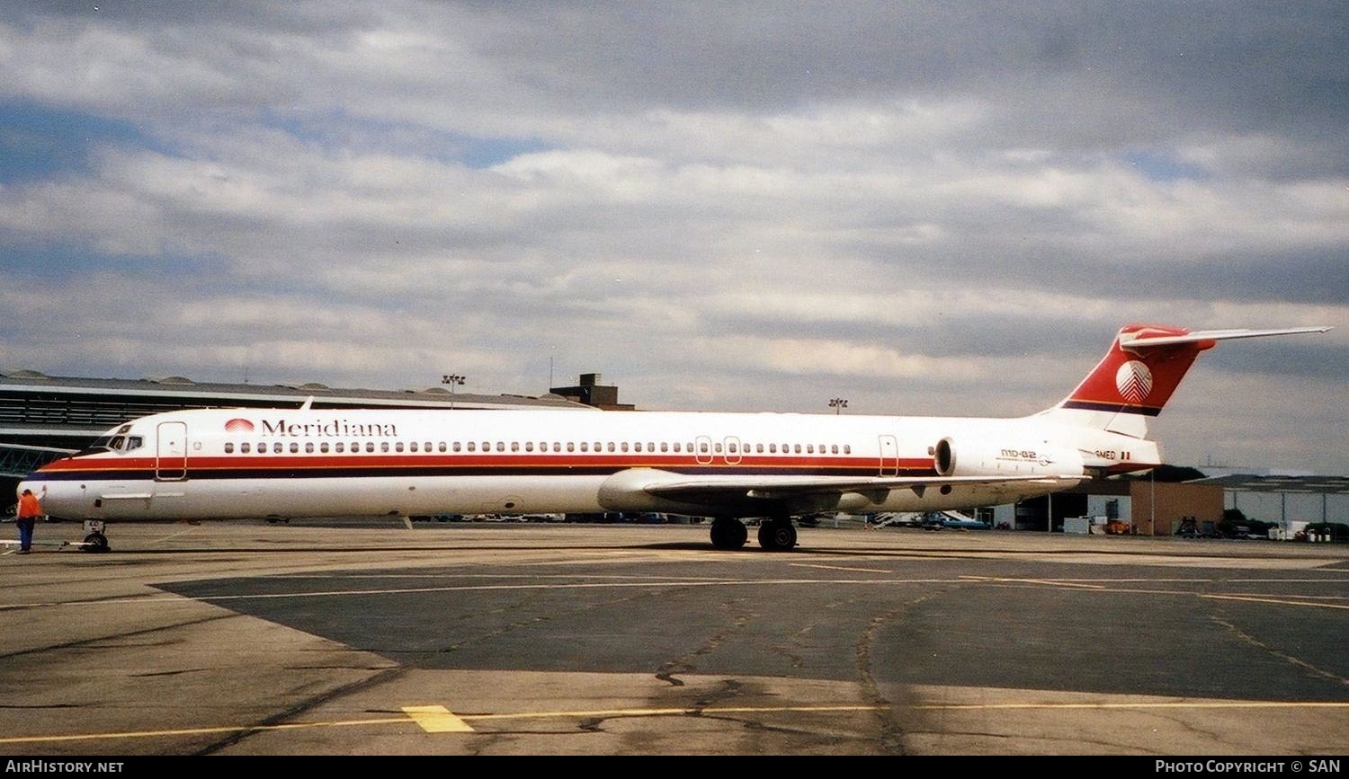 Aircraft Photo of I-SMED | McDonnell Douglas MD-83 (DC-9-83) | Meridiana | AirHistory.net #803369