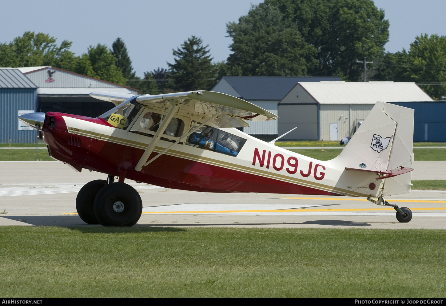 Aircraft Photo of N109JG | American Champion 8GCBC Scout | Ohio Bush Planes | AirHistory.net #803378