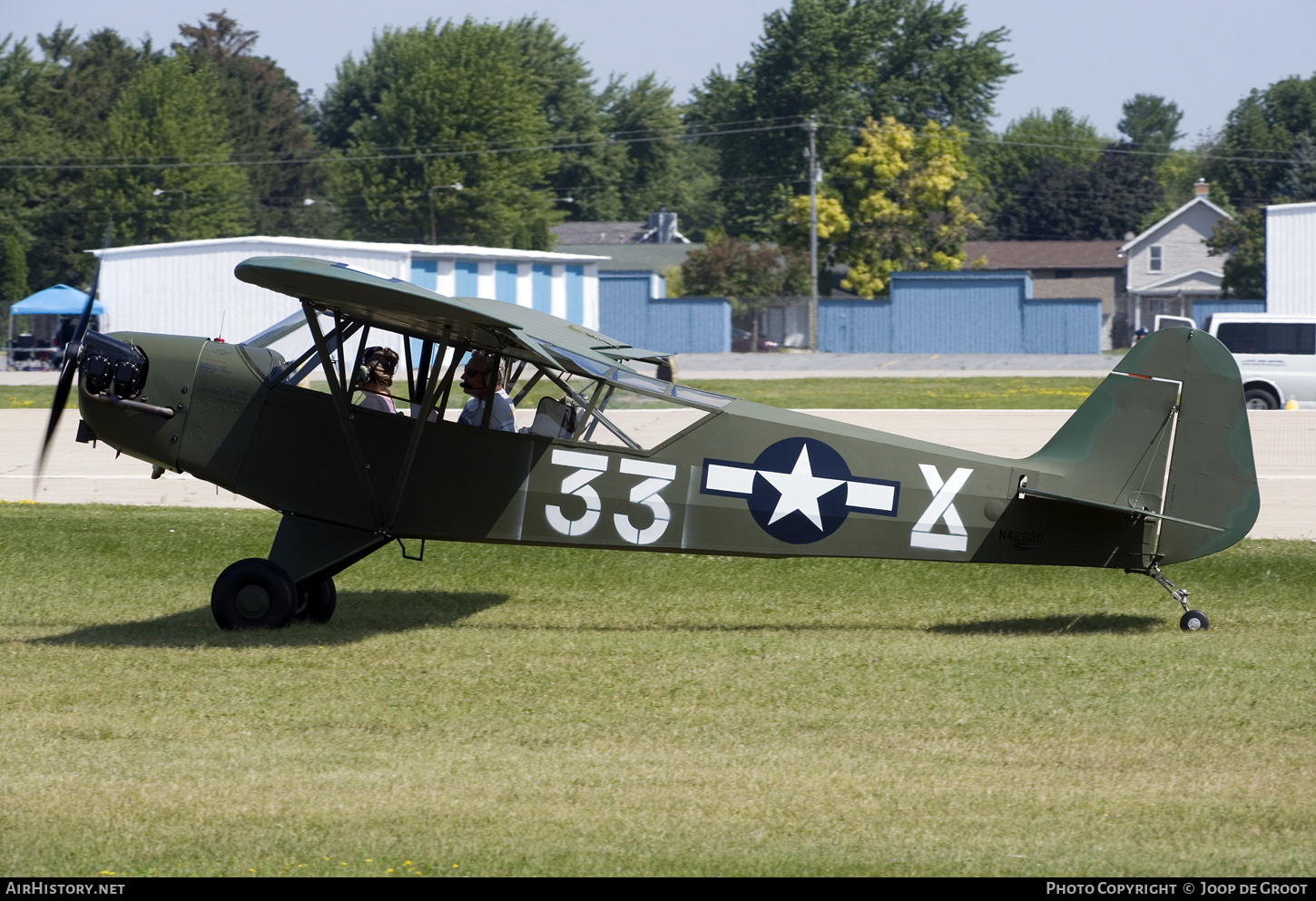Aircraft Photo of N42220 | Piper L-4A Grasshopper | USA - Air Force | AirHistory.net #803379
