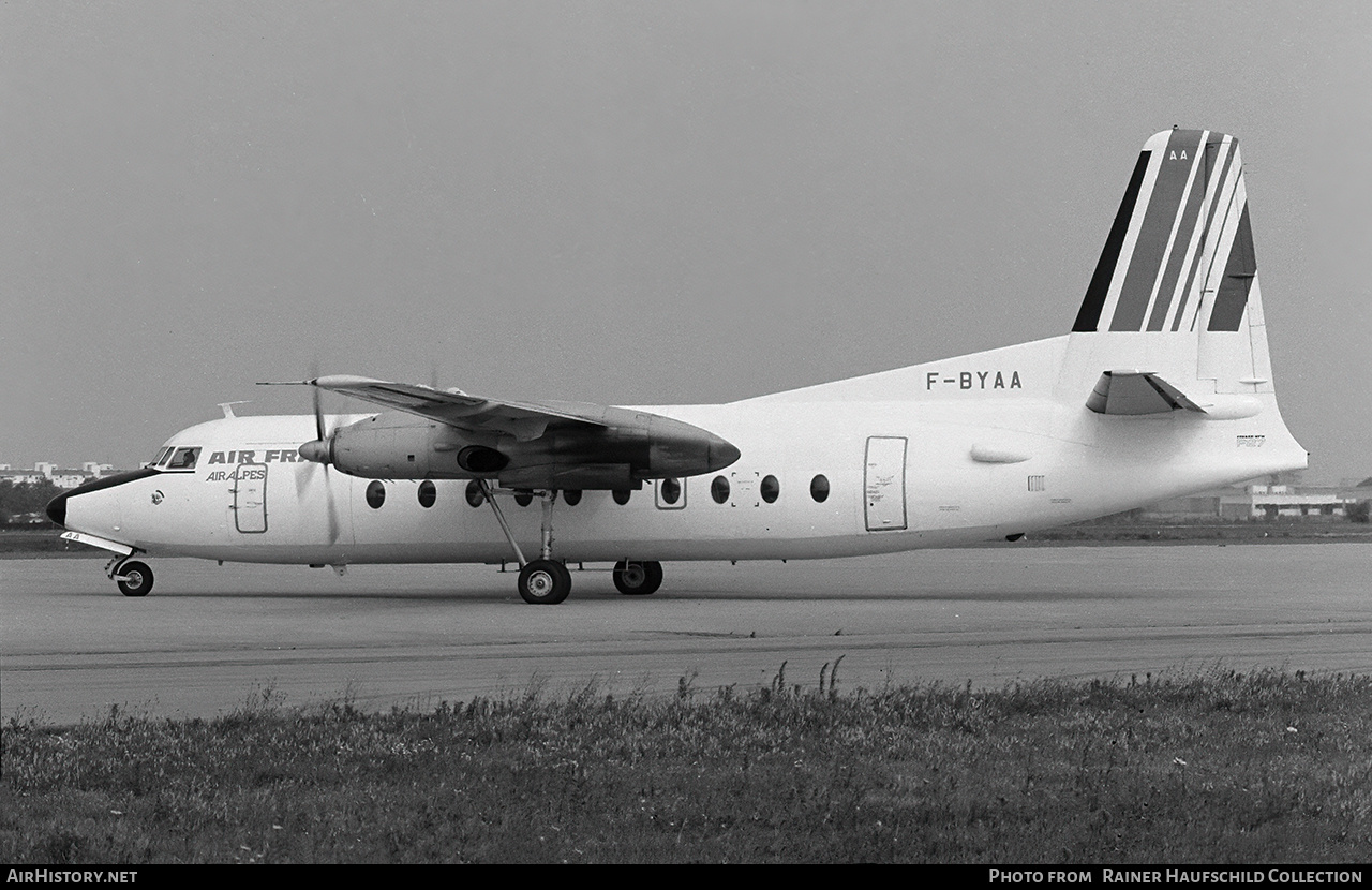 Aircraft Photo of F-BYAA | Fokker F27-400 Friendship | Air France | AirHistory.net #803389